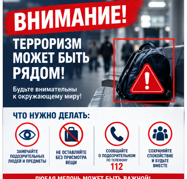 Терроризм – угроза для каждого из нас!