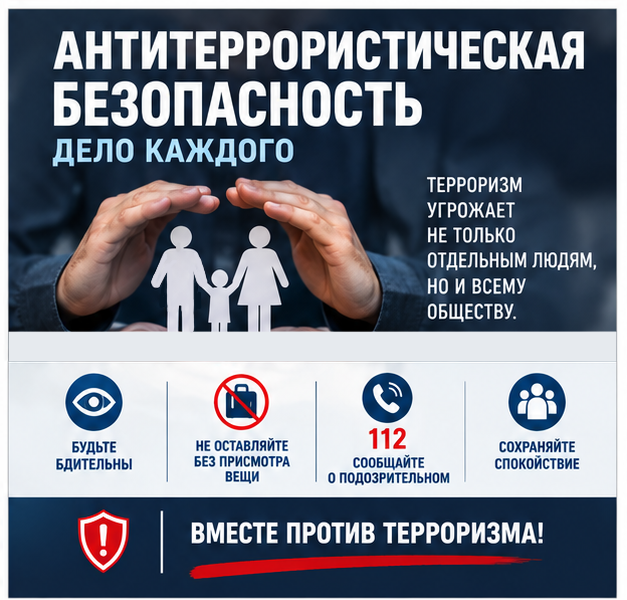Терроризм – угроза для каждого из нас!